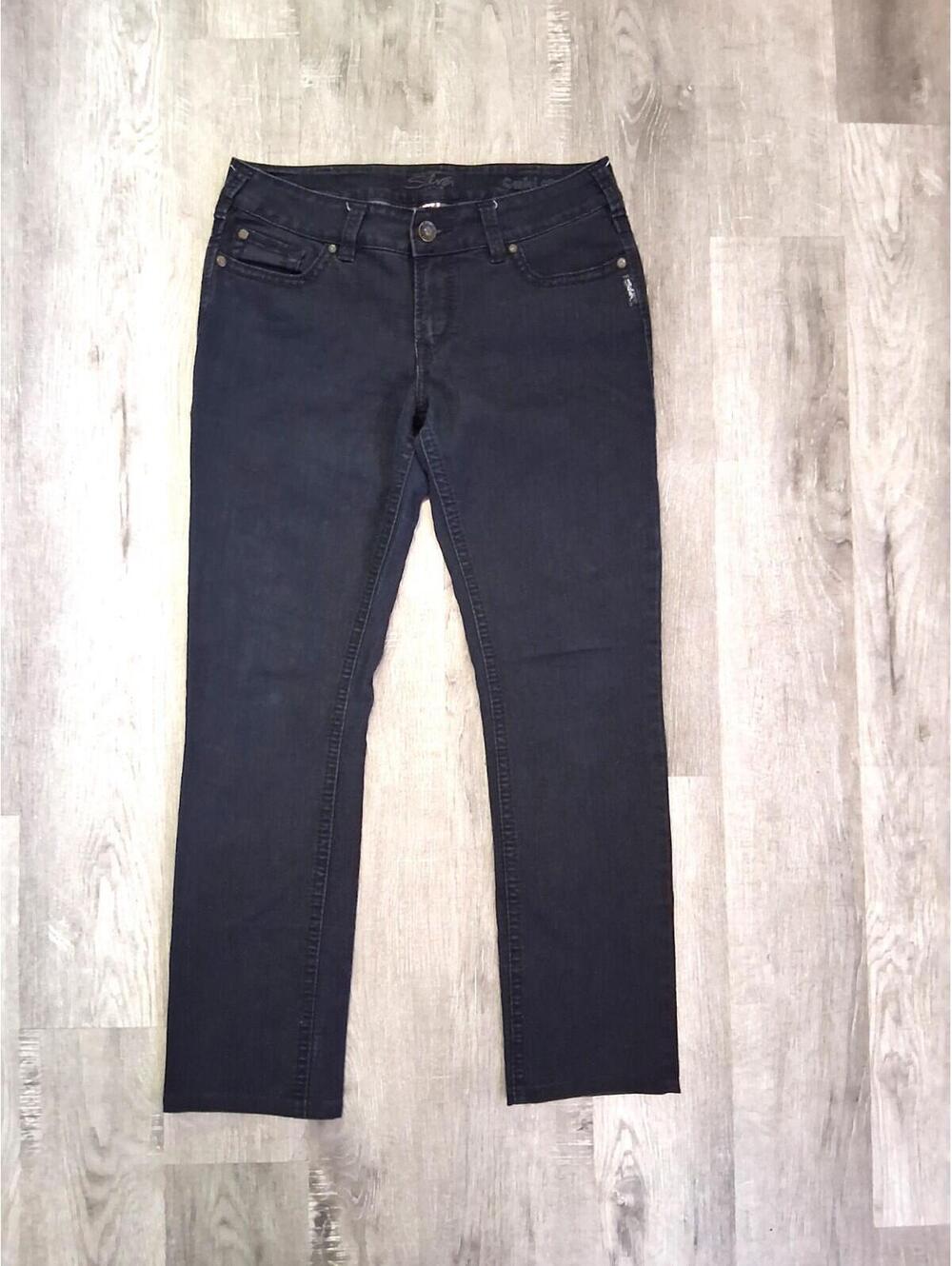 Silver Jeans Suki Slim Women's Size Size 14, 32x29 Black Mid-Rise Denim Jeans